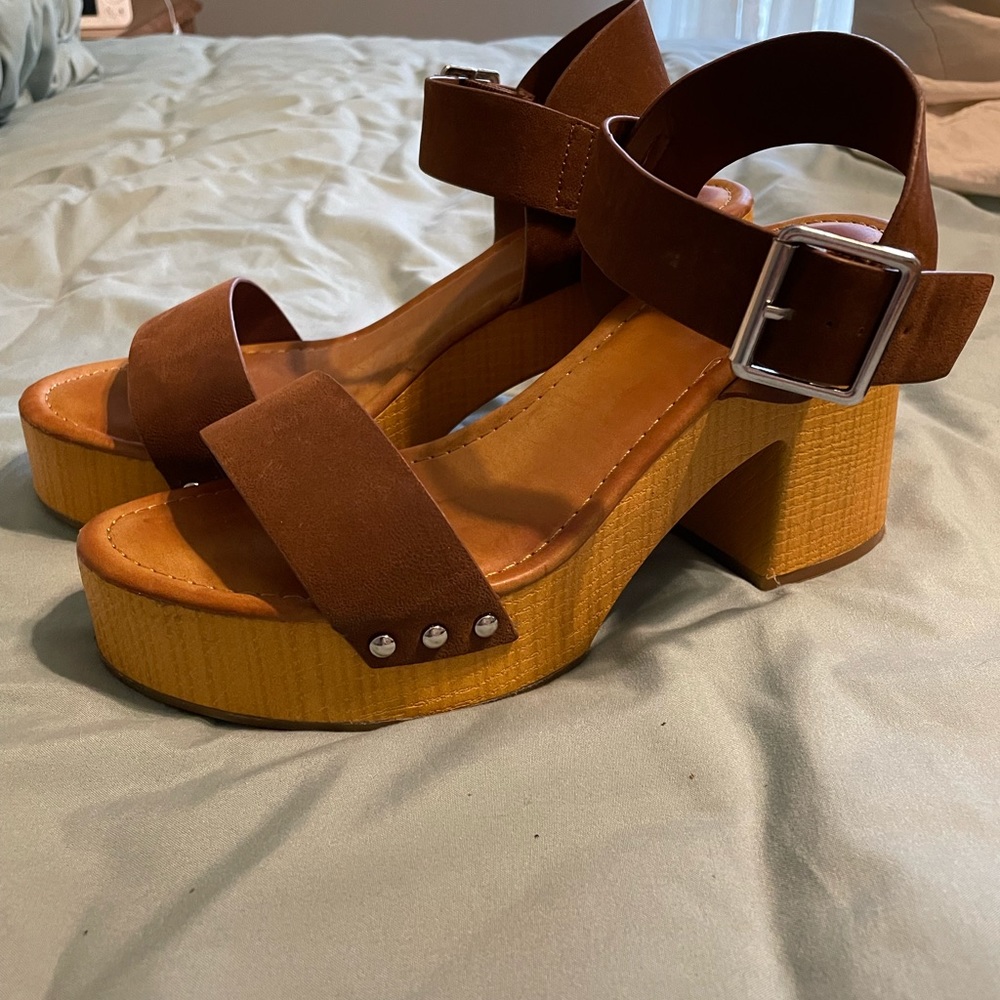 Worn once heels